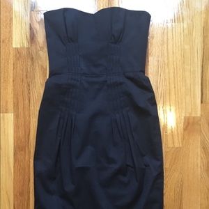 DEREK LAM Black strapless dress